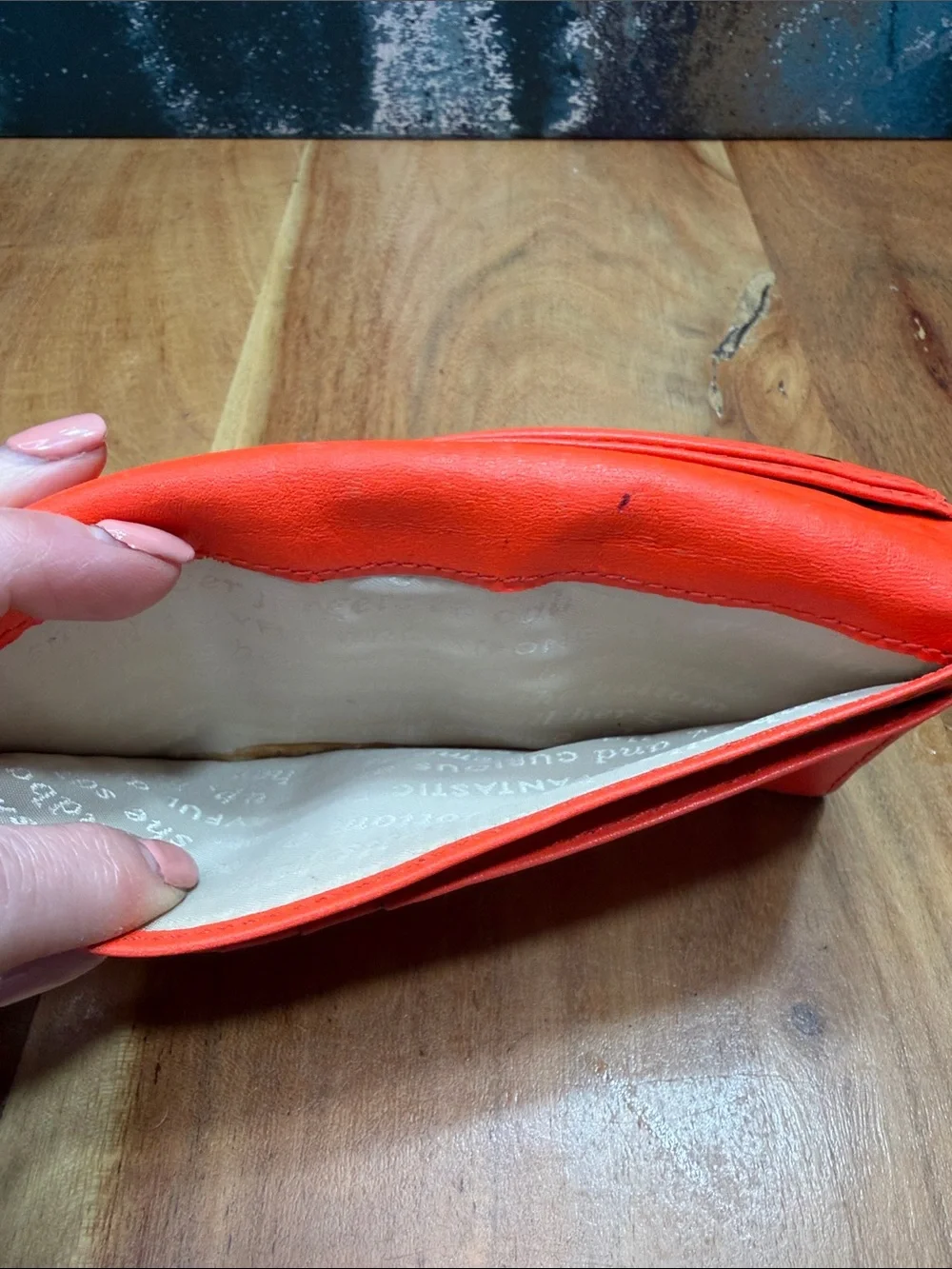 Kate Spade Dopamine Dressing Colorblock Leather Wallet w/Storybook‎ Lining- Fair